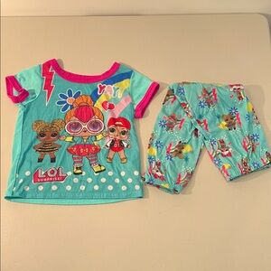 L.O.L. Surprise! Girls Pajama Set, Short Sleeve & Pants XS (4/5)